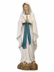 Picture of Our Lady of Lourdes cm 174 (68 Inch) hand painted Resin Fontanini Statue for Outdoor Use