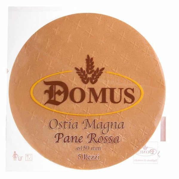 Picture of Red bread Magna Host diam. 150 mm (5,9 inch), h. 1,4 mm, 5 pcs Communion Bread