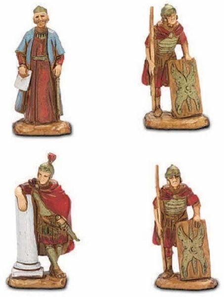 Roman Soldiers King Herod Set/6 Nativity Scene Landi Figurines Soldados Pesebres