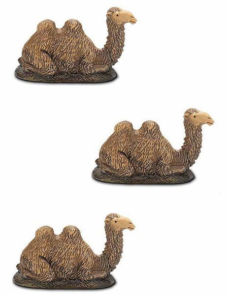 Picture of 3 Camels Set cm 3,5 (1,4 inch) Landi Moranduzzo Nativity Scene in PVC, Neapolitan style