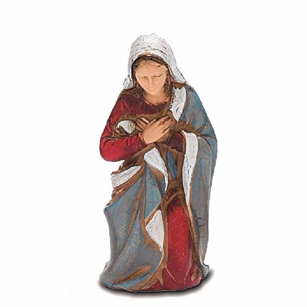 Immagine di Madonna / Maria cm 8 (3,1 inch) Presepe Landi Moranduzzo in PVC stile Napoletano