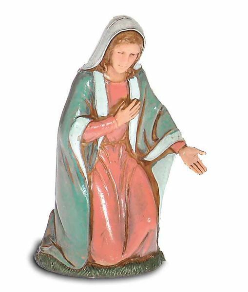 Immagine di Madonna / Maria cm 10 (3,9 inch) Presepe Landi Moranduzzo in PVC stile Napoletano