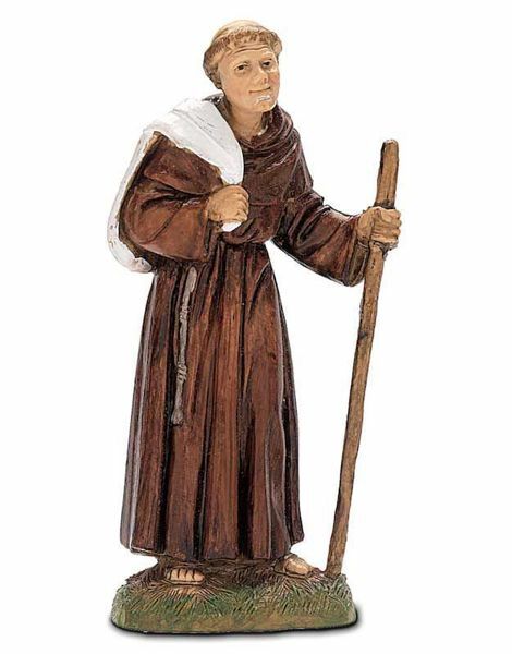 Picture of Monk cm 10 (3,9 inch) Landi Moranduzzo Nativity Scene in PVC, Neapolitan style