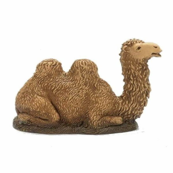 Imagen de Camello arrodillado cm 10 (3,9 inch) Belén Landi Moranduzzo en plástico (PVC) de estilo árabe o Napolitano 