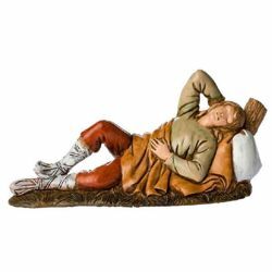 Imagen de Hombre durmiente cm 10 (3,9 inch) Belén Landi Moranduzzo en PVC, estilo Napolitano