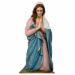 Picture of Mary / Madonna 160 cm (63 inch) Lando Landi Nativity Scene in fiberglass FOR OUTDOORS with crystal eyes