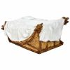 Picture of Cradle Landi Nativity 160 cm (63 inch) life size outdoor fiberglass crystal eyes