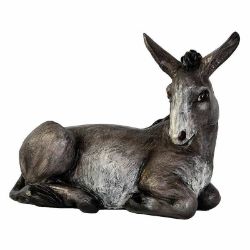 Picture of Donkey 100 cm (39 inch) Lando Landi Nativity Scene in fiberglass FOR OUTDOORS with crystal eyes