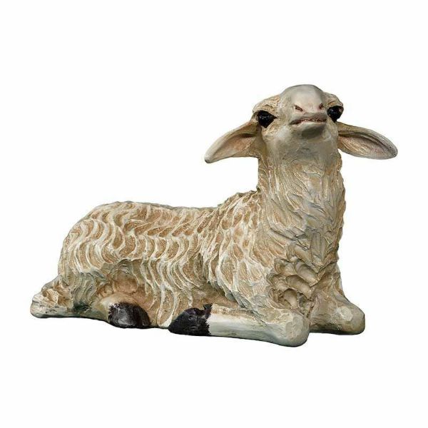 Picture of Sheep 100 cm (39 inch) Lando Landi Nativity Scene in fiberglass FOR OUTDOORS with crystal eyes