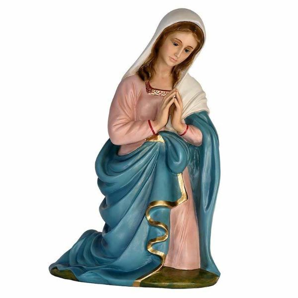 Imagen de María Pesebre artesanal grande Lando Landi 65 cm de exterior ojos de cristal