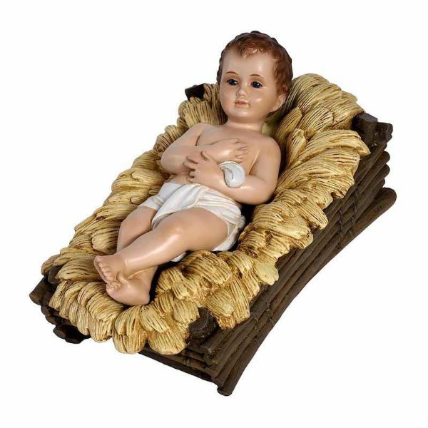 Picture of Baby Jesus Lando Landi Nativity 65 cm (25,6 inch) large outdoor fiberglass crystal eyes