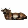 Picture of Ox Lando Landi Nativity 65 cm (25,6 inch) large outdoor fiberglass crystal eyes