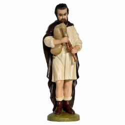 Picture of Bagpiper 65 cm (25,6 inch) Lando Landi Nativity Scene in fiberglass FOR OUTDOORS with crystal eyes