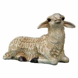 Picture of Sleeping Sheep 65 cm (25,6 inch) Lando Landi Nativity Scene in fiberglass FOR OUTDOORS with crystal eyes