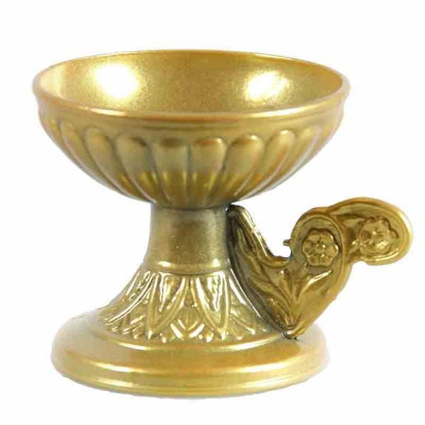Imagen de Incensario litúrgico diám. cm 7,5 (3 inch) oro Quemador de Incienso en grano