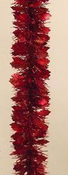 Imagen de Guirnalda navideña Acebo L. 10 m (395 inch), diám. cm 8 (3,1 inch) roja en plástico PVC