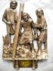 Immagine di Tavole Via Crucis piccole 14 Stazioni 16x20 cm nuova liturgia ottone