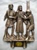 Immagine di Tavole Via Crucis piccole 14 Stazioni 16x20 cm nuova liturgia ottone