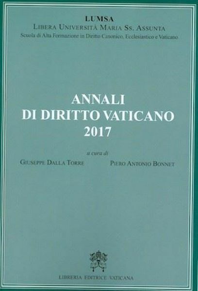 Imagen de Annali di Diritto Vaticano 2017 - Scuola di Alta Formazione in Diritto Canonico, Ecclesiastico e Vaticano LUMSA