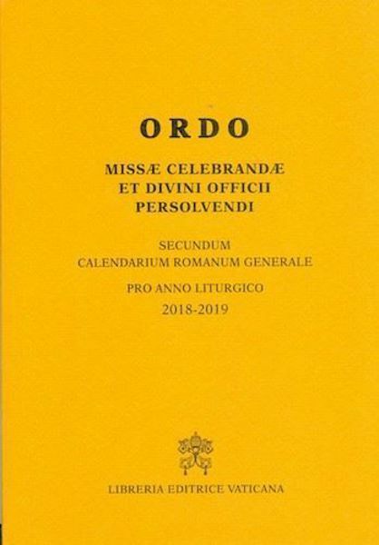 Picture of ORDO Missae Celebrandae et Divini Officii Presolvendi 2018-2019
