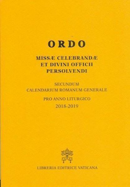Picture of ORDO Missae Celebrandae et Divini Officii Presolvendi 2018-2019