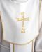 Picture of First Communion Alb boys girls embroidered Cross Polyester Liturgical Tunic
