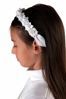 Picture of White First Communion hair Circlet with floral morif