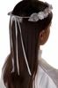 Picture of White First Communion Crown with floral motif