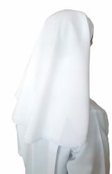 Picture of White Veil with Macramè Edge for First Communion dress