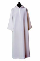 Picture of Flared Priestly Alb with hood Cotton blend Liturgical Tunic