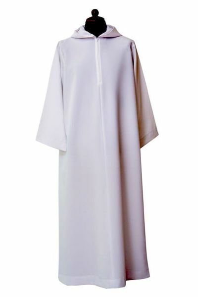 Immagine di Camice sacerdotale svasato cappuccio poliestere