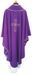 Picture of Liturgical Chasuble Cross Flower Polyester Ivory Violet Red Green