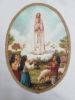 Picture of Ivory Marian Chasuble | Square roll collar | Printed | Our Lady of Fatima | Polyester