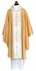 Picture of Gold Chasuble | Roll collar | Orphrey, colored stones | Embroidery | Wool blend
