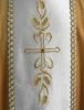 Picture of Gold Chasuble | Roll collar | Orphrey, colored stones | Embroidery | Wool blend