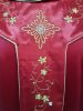 Picture of Chasuble | Roll collar | Embroidery, colored stones | Floral motif | Wool
