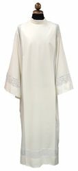 Picture of Priestly Alb with embroidery Ivory Cotton blend Liturgical Tunic