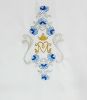Immagine di Dalmatica Mariana poliestere Rose davanti e dietro
