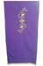 Picture of Church Lectern Cover embroidered Cross Drops cm 250x50 (98,4x19,7 inch) Polyester Ivory white Violet Red Green