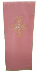 Picture of Church Lectern Cover gold silver Cross cm 250x50 (98,4x19,7 inch) Polyester Ivory white Violet Red Green