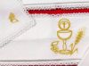Imagen de Juego de Altar algodón blanco bordado Cáliz Hostia