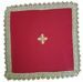 Immagine di Palla Copricalice da Altare Poliestere Avorio Viola Rosso Verde cm 17x17 (6,7x6,7 inch) Biancheria Eucaristica Animetta 