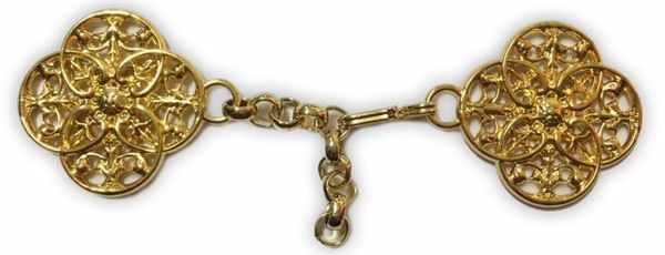Picture of Metallic Cope Clasp gold Chain for Pluviale Surplice Cloak Vestments 
