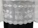Immagine di Cotta Sacerdotale bianca arricciatura merletto IHS misto cotone