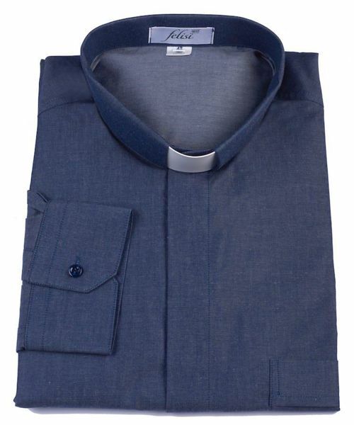 Imagen de Camisa Cleriman azul Felisi 1911 manga larga algodón jeans