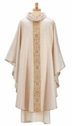 Picture of Liturgical Chasuble galloon Wool blend Ivory Felisi 1911