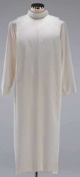 Picture of Liturgical Alb false hood collar and folds Cotton blend priestly Tunic Felisi 1911 Ivory 