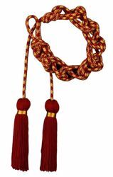 Picture of Cincture Gold/color 1 Tripolin Knot Tassel Gold band Cotton blend Felisi 1911 Red Celestial Violet Green Flag White 