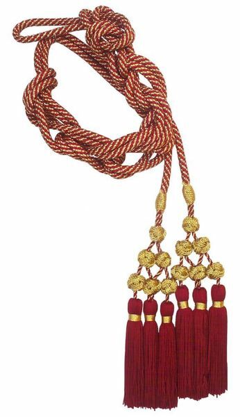 Imagen de Cíngulo sacerdotal nudos Salomón 3 borlas Felisi 1911 