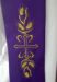 Imagen de Estola Sacerdotal litúrgica bordado dorado Cruz Espigas Poliéster Marfil, Morado, Rojo, Verde, Blanco, Rosa, Morello